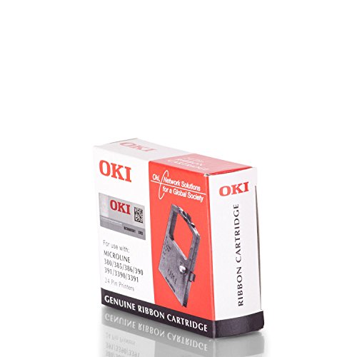 OKI Farbband 09002309, für ML-380/385 / 390/391 / 3390/3391, Nylon schwarz von OKI