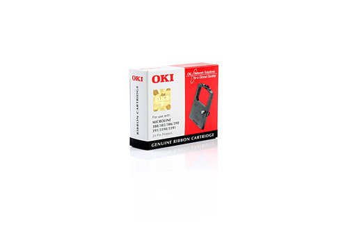 Original Nylonband OKI ML 390 09002309 - 1 - Schwarz von Oki
