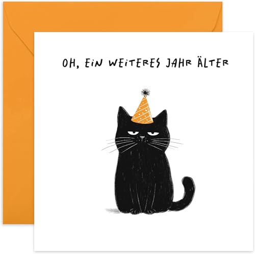 Old English Company Lustige Geburtstagskarte- Katzen Geburtstagskarte mit lustigem Spruch Glückwunschkarte zum Geburtstag Witzig - Humorvolle Geburtstagskarten für Frauen und Männer Old English Company Lustige Geburtstagskarte- Katzen Geburtstagskarte mit lustigem Spruch Glückwunschkarte zum Geburtstag Witzig - Humorvolle Geburtstagskarten für Frauen und Männer von Old English Company