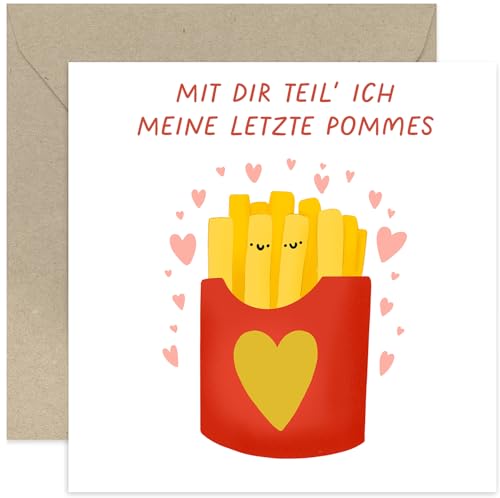 Old English Company Lustige Geburtstagskarte für Männer Frauen – MIT DIR TEIL ICH MEINE LETZTE POMMES – Witzige Geburtstagskarte für Ihn, Sie, Ehemann, Ehefrau – Valentinstag oder Hochzeitstag Old English Company Lustige Geburtstagskarte für Männer Frauen – MIT DIR TEIL ICH MEINE LETZTE POMMES – Witzige Geburtstagskarte für Ihn, Sie, Ehemann, Ehefrau – Valentinstag oder Hochzeitstag von Old English Company