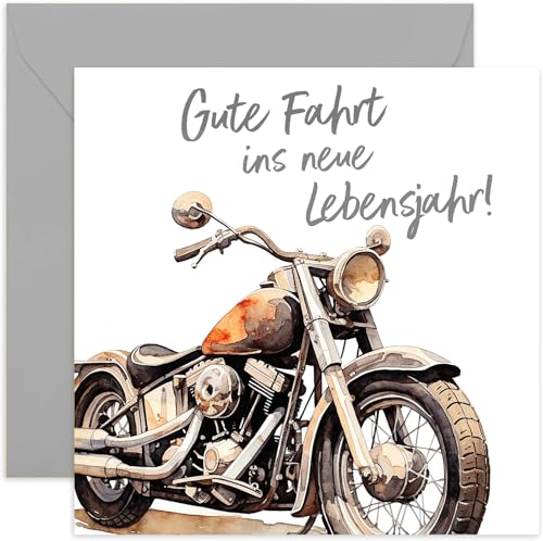 Old English Company Premium Geburtstagskarte. Glückwunschkarte, Grußkarte, Geburtstagskarte, Happy Birthday Mann, Frau, Single-Spruch, Motorrad, Bike. Traditionelle Motorradkunst Old English Company Premium Geburtstagskarte. Glückwunschkarte, Grußkarte, Geburtstagskarte, Happy Birthday Mann, Frau, Single-Spruch, Motorrad, Bike. Traditionelle Motorradkunst von Old English Company