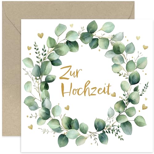 Old English Company Premium Glückwunschkarte zur Hochzeitaus Kraftpapier. Hochzeitskarte Grußkarte Vermählung Just Married Wedding Herz Eukalyptus Old English Company Premium Glückwunschkarte zur Hochzeitaus Kraftpapier. Hochzeitskarte Grußkarte Vermählung Just Married Wedding Herz Eukalyptus von Old English Company