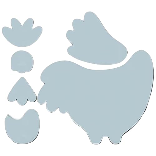Acryl-Huhn-Form, Quilt-Lineal, Acryl-Huhn-Nähschablone, wiederverwendbar, Handnähzubehör, Schablone für Anfänger, Frauen, Familienaktivitäten von Oldmoom