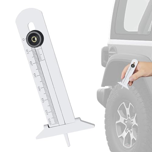 Auto Reifentiefenprüfung, Auto Reifentiefe Bremssattel - Heavy Duty Motorcycles Tire Gauge | Werkzeug zur Überwachung von Edelstahlverschleiß, die Vorräte für die tägliche Wartung messen von Oldmoom