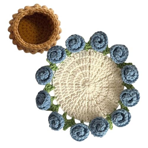 Blumen Untersetzer - Große Häkelblumen Untersetzer,Ästhetisch Weiche Vintage Unterlagen Für Tisch Zuhause Büro Blumen Untersetzer - Große Häkelblumen Untersetzer,Ästhetisch Weiche Vintage Unterlagen Für Tisch Zuhause Büro von Oldmoom