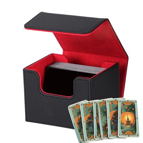 Kartenspeicher spielen, Kartenspeicherplätze spielen | Deck Storage Carrying Case enthält 120+ Karten | Schocksicherer Beschützer, großer tragbarer magnetischer Organisator für Schule, Party, von Oldmoom