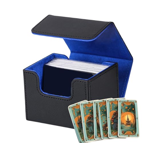 Kartenspeicherbox, Kartenspielspeicherbox | Deck Storage Carrying Case enthält 120+ Karten - Schocksicherer Beschützer, großer tragbarer magnetischer Organisator für Schule, Party, Reisen, Kartenspeicherbox, Kartenspielspeicherbox | Deck Storage Carrying Case enthält 120+ Karten - Schocksicherer Beschützer, großer tragbarer magnetischer Organisator für Schule, Party, Reisen, von Oldmoom