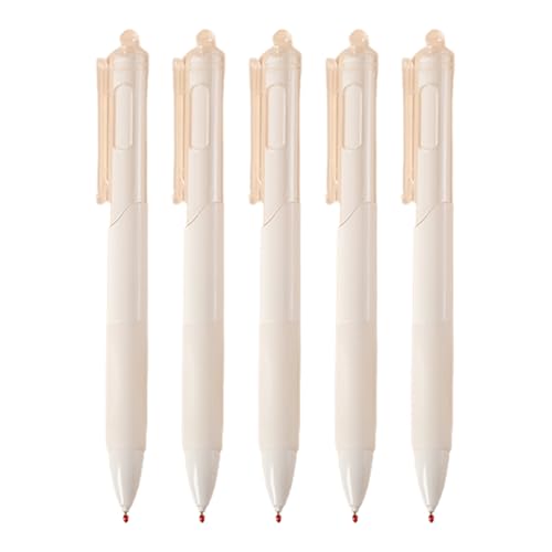 Oldmoom Druckkugelschreiber,Kugelschreiber Schwarz,5 STÜCK Stilvolle 0,5 mm schwarze Tintenstifte | Unisex-Studenten-Lernstifte für Schule, Heimbüro, Unternehmen, Schreibwaren von Oldmoom