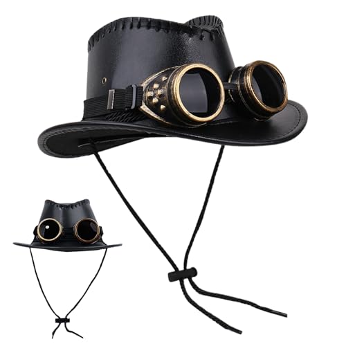 Oldmoom Steampunk Hut Herren | Zylinder,Mit Schutzbrille Deko Für Cosplay Modenschauen Fasching Karneval Fest Oldmoom Steampunk Hut Herren | Zylinder,Mit Schutzbrille Deko Für Cosplay Modenschauen Fasching Karneval Fest von Oldmoom