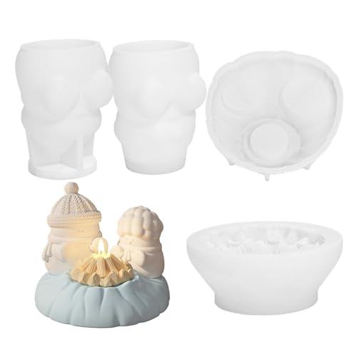 Oldmoom Weihnachtsformen Silikon, Kerzenform | 4X -Familien-Lagerfeuer-Weihnachtsformen-Set - Weihnachtskerzenform, Kunstharz-Bastelform, Urlaubsgussformen für Frauen, Männer, Oldmoom Weihnachtsformen Silikon, Kerzenform | 4X -Familien-Lagerfeuer-Weihnachtsformen-Set - Weihnachtskerzenform, Kunstharz-Bastelform, Urlaubsgussformen für Frauen, Männer, von Oldmoom