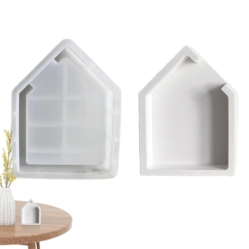 Silikonform in Hausform, Epoxidharz-Gussform, hohles Design, Meeresstil, Gießform für Tischdekoration von Oldmoom