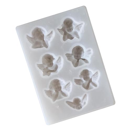 Silikonformen Für Epoxidharz - 7-Fach Engel Resin Formen Aus Silikon - Bastelwerkzeug Mit Einfacher Entformung Für Seifenherstellung Weihnachtsschmuck Wohndeko Schlüsselanhänger von Oldmoom