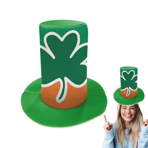 St. Patricks Day grüner Hut | Irischer Zylinderhut Kleeblatt Kobold Kopfbedeckung | St. Patricks Day Zubehör, Baumspitze, Foto-Requisiten für Erwachsene, Teenager, Partygeschenke St. Patricks Day grüner Hut | Irischer Zylinderhut Kleeblatt Kobold Kopfbedeckung | St. Patricks Day Zubehör, Baumspitze, Foto-Requisiten für Erwachsene, Teenager, Partygeschenke von Oldmoom