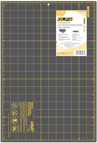 OLFA Double-Sided Self-Healing Rotary Mat 12"X18"-Gray von Olfa