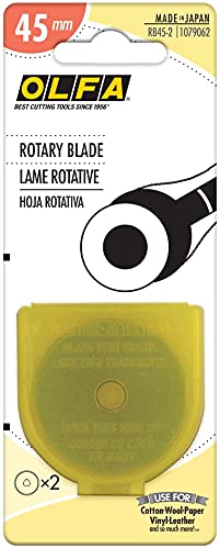 Olfa 45 mm Rotations-Klingen-Ersatz, 2 Stück Olfa 45 mm Rotations-Klingen-Ersatz, 2 Stück von Olfa