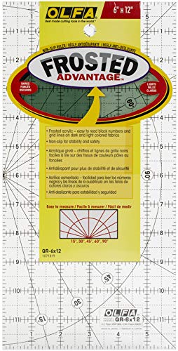 Olfa 6 inch x 12 inch Frosted Acrylic Lineal von Olfa