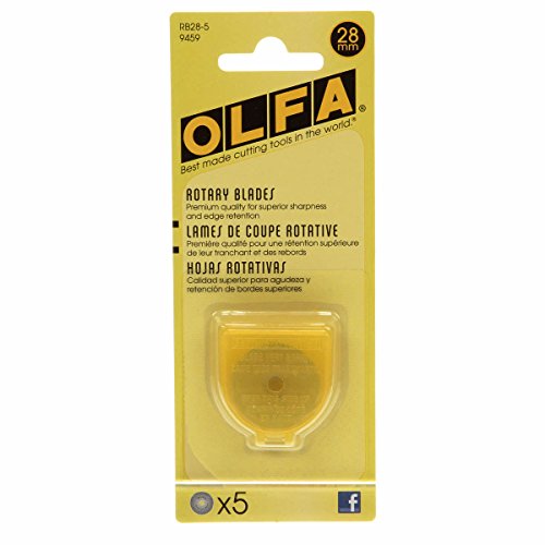 Olfa Ersatzklinge für Rollschneider, 28 mm, 5 Stück von Olfa