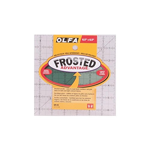 Olfa QR6S 1-Piece Acrylic Quilt Ruler, Transparent,6.5 x 6.5 x 0.25 von Olfa