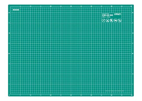 Olfa CM-A1-RC Schneidematte, Premium-Schneidematte, doppelseitig, selbstheilend und umweltfreundlich, Mehrzweckmatte für Stoff, Nähen, Quilten und Basteln, Grün, CM-A1-RC von Olfa