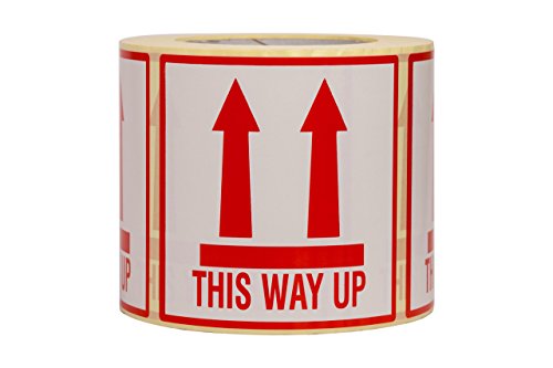 500 Stück Aufkleber "This Way Up" Diese Seite Nach Oben Versandetiketten Große 10x10CM von OliveBird