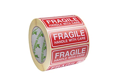 OliveBird 250 Aufkleber Zerbrechlich Fragile Aufkleber/Fragile Sticker 90 x 35 MM Groß Etiketten, weiß-rot-250 Stück OliveBird 250 Aufkleber Zerbrechlich Fragile Aufkleber/Fragile Sticker 90 x 35 MM Groß Etiketten, weiß-rot-250 Stück von OliveBird
