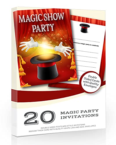 20 x Magic Party Einladungen von Olivia Samuel – A6 Postkartengröße mit Umschlägen von Olivia Samuel