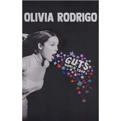 Olivia Rodrigo Poster - Guts Albumcover, Geeignet zum Aufhängen im Wohnzimmer, Schlafzimmer und als Kunstbild, Moderner Familienschlafzimmer Dekor (Leinwandrolle, 30,5 x 45,7 cm) von Olivia