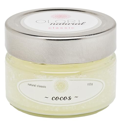 Olori Raumduft - Cocos Duftöl mit ätherischen Ölen, langanhaltend, exotisch, fruchtig, tropisch, 100% Naturrein, Raumdüfte ohne künstliche Duftstoffe, Glas 112g, für Räume bis 15qm von Olori
