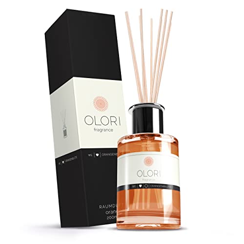 Duftöl Orangenblüte I Diffuser mit Stäbchen I Raumduft mit ätherischen Ölen I frisch, fruchtig, spritzig I 200 ml von Olori