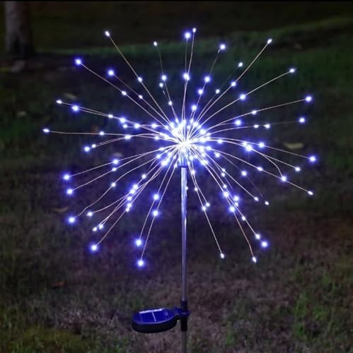 Oluote Feuerwerk Lichterketten, 150LEDs 8 Modi, Bouquet Form Kronleuchter Starburst Lichterketten für Halloween & Weihnachtsfeier Dekor (Weiß) von Oluote