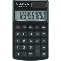 OLYMPIA LCD-1110 Taschenrechner schwarz von Olympia
