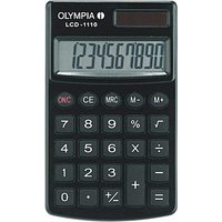 OLYMPIA LCD-1110 Taschenrechner schwarz OLYMPIA LCD-1110 Taschenrechner schwarz von Olympia