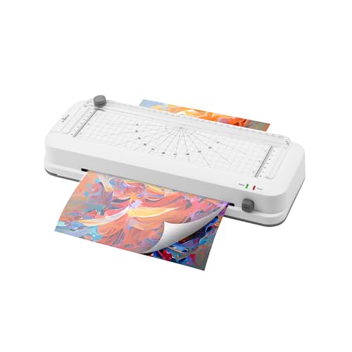 Olympia A260 COMBO Laminiergerät A4 – 4-in-1 Heißlaminator mit Schneidelineal, Locher, Eckenrunder + 5 Laminierfolien | Laminator für DIN A4 Folien 80–125 Micron, Anti-Block-System, Überhitzungsschutz von Olympia