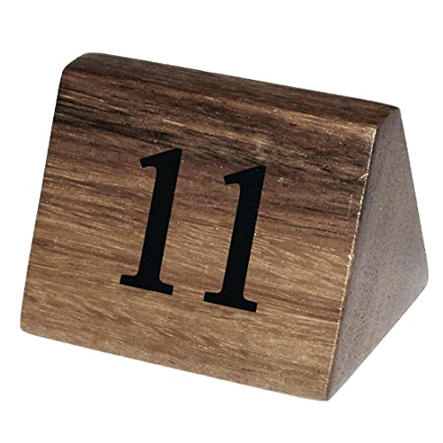 Olympia Holz-Tischnummernschilder mit den Zahlen 11–20, 55 (H) x 35 (B) x 35 (T) mm, langlebiges Akazienholz, doppelseitig, Hochzeiten, Kneipen, Restaurants, Bistros, Cafés, Packungsmenge: 10, CL393 Olympia Holz-Tischnummernschilder mit den Zahlen 11–20, 55 (H) x 35 (B) x 35 (T) mm, langlebiges Akazienholz, doppelseitig, Hochzeiten, Kneipen, Restaurants, Bistros, Cafés, Packungsmenge: 10, CL393 von Olympia