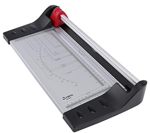 Olympia TR 3210 Rollenschneider A4 bis zu 10 Blatt Solide Metallplatte als Papierauflage von Olympia