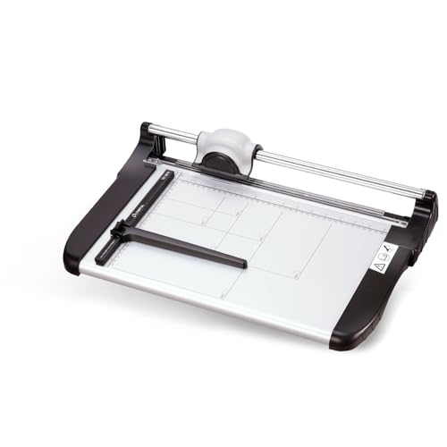 Olympia TR 3615 Rollen-Schneidemaschine (DIN A4, 15 Blatt, Positionierhilfe, Stapelschneider für Papier, Karten und Fotos, Hochwertige Papierschneidemaschine fürs Büro) von Olympia