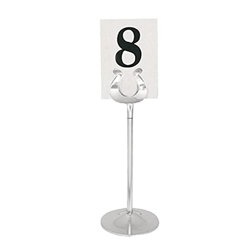Olympia Tischnummernständer aus Edelstahl, 205 mm/8 Zoll, Edelstahl, Hufeisenclip-Design, Zahlenkarten (GC086) separat erhältlich – Tischnummern für Kneipen, Cafés, Restaurants und Bistros, P343 Olympia Tischnummernständer aus Edelstahl, 205 mm/8 Zoll, Edelstahl, Hufeisenclip-Design, Zahlenkarten (GC086) separat erhältlich – Tischnummern für Kneipen, Cafés, Restaurants und Bistros, P343 von Olympia