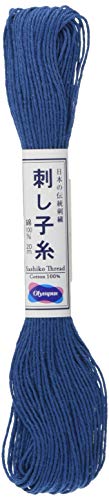 Olympus OS-10 Sashiko Thread 20m Skein Blue Faden, blau, 20 Meter von olympus