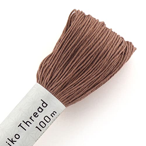 Olympus Sashiko Faden, 100 m, Knäuel Col.114, Hellbraun, japanische Stickerei und Quilten von olympus