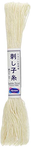 Olympus Sashiko-Garn, 20 m, elfenbeinfarben Olympus Sashiko-Garn, 20 m, elfenbeinfarben von Olympus