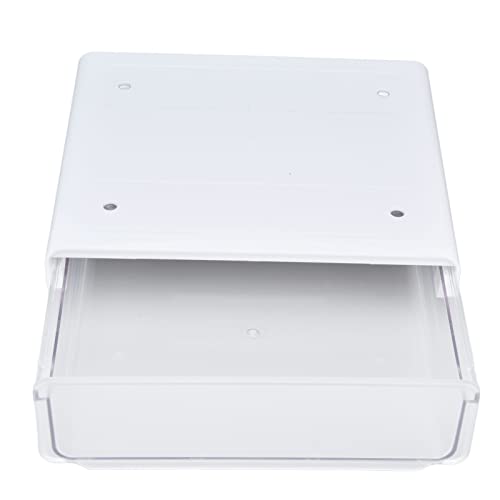 Acryl-Schubladenbox, zum Aufbewahren vieler Zubehörteile, hält den Schreibtisch aufgeräumt, einfach zu installierende, verdeckte Schubladen-Aufbewahrungsbox mit 3 Pasten für Mitarbeiter für(L) von Omabeta