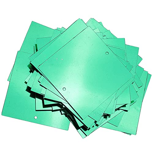 Omabeta 50g PVC Square Pailletten Kleidung Dekoration Bekleidung Verschönerung Kleidungsstücke Accessoires 60 Prozent für DIY -Wohnkultur Marine Wedding mit 4 Farben (Grün) von Omabeta
