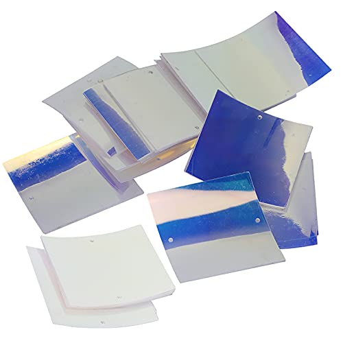 Omabeta 50g PVC Square Pailletten Kleidung Dekoration Bekleidung Verschönerung Kleidungsstücke Accessoires 60 Prozent für DIY -Wohnkultur Marine Wedding mit 4 Farben (Ozean-Golden und weiß) von Omabeta