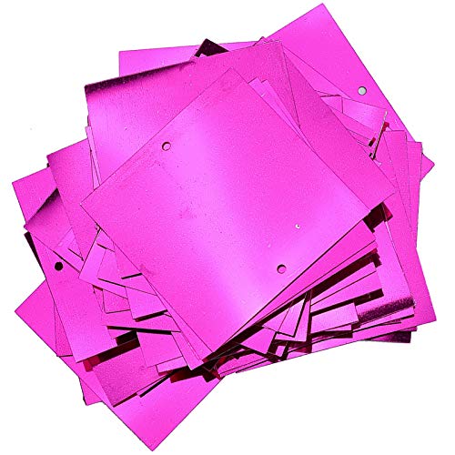 Omabeta 50g PVC Square Pailletten Kleidung Dekoration Bekleidung Verschönerung Kleidungsstücke Accessoires 60 Prozent für DIY -Wohnkultur Marine Wedding mit 4 Farben (Rosenrot) von Omabeta