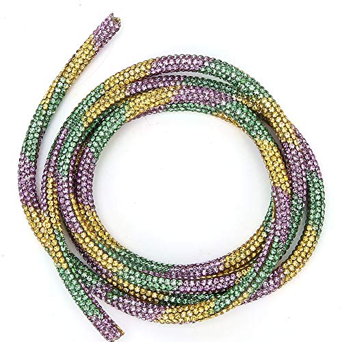 Omabeta Strasssteine Röhrenband Ressensteine Rohr Seilschlauchband 6 Styles SS6 DIY -Nähdekoration mit Runden Rohr 6 Mm für Hochzeitskleider Kostüm Kleidung Accessoires (Grün, lila, gelbe Omabeta Strasssteine Röhrenband Ressensteine Rohr Seilschlauchband 6 Styles SS6 DIY -Nähdekoration mit Runden Rohr 6 Mm für Hochzeitskleider Kostüm Kleidung Accessoires (Grün, lila, gelbe von Omabeta