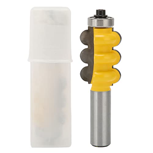 Omabeta Triple Perlen Router Bit, Carbid Flötenschneider 1/2in Runden Schaft für Holz MDF Partikett Sperrholzholz von Omabeta