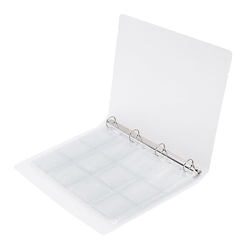 Transparentes Sammelbuch, Clear Binder Organizer für Abzeichen Fotos mit Umschlagklappendesign 6 Seiten (Fall + 12 Löcher Innenseiten 6 Teile) von Omabeta