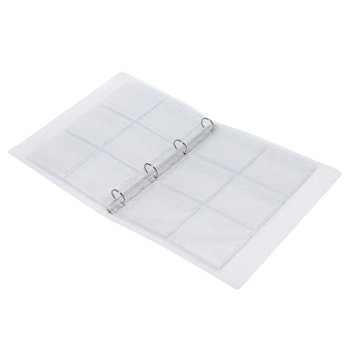 Transparentes Sammelbuch, Clear Binder Organizer für Abzeichen Fotos mit Umschlagklappendesign 6 Seiten (Fall + 6 Löcher Innenseiten 6 Teile) von Omabeta