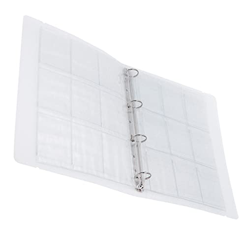 Transparentes Sammelbuch, Clear Binder Organizer für Abzeichen Fotos mit Umschlagklappendesign 6 Seiten (Fall + 9 Loch Innere Seite 6 Teile) von Omabeta