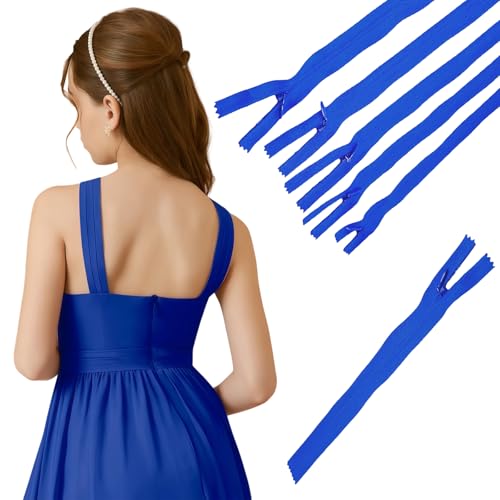 Omeblos Reißverschlüsse zum Nähen, blauer unsichtbarer Reißverschluss, für Nähzubehör und in Taschen, Taschen, Röcken, Kleidern und Handwerk, Schneiderwerkzeug, Schneiderkissen, Kissen, Kleidung Omeblos Reißverschlüsse zum Nähen, blauer unsichtbarer Reißverschluss, für Nähzubehör und in Taschen, Taschen, Röcken, Kleidern und Handwerk, Schneiderwerkzeug, Schneiderkissen, Kissen, Kleidung von Omeblos